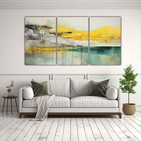 Pintura En Bastidor De Baño Con Acuarela 90x45 Cm-2