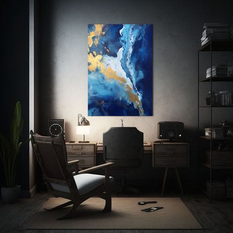 Cuadro Abstracto Moderno Para Comedor, 50x75cm-2