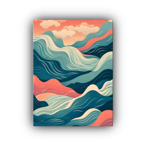 Pinturas Decorativas Abstractas Exuberantes Con Textura De L 20x30cm-0