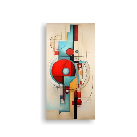Cuadros Figuras Geométricas Abstractas De Alta 60x120cm-0