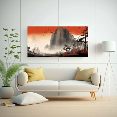 Cuadro En Bastidor: Patrón Intenso De Half Dome 160x80cm-2