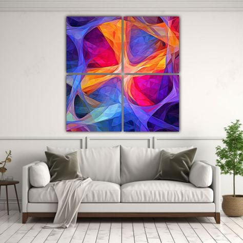 Cuatro Telas En Bastidor Tela Sublimada De Meme 200x200 Cm-2