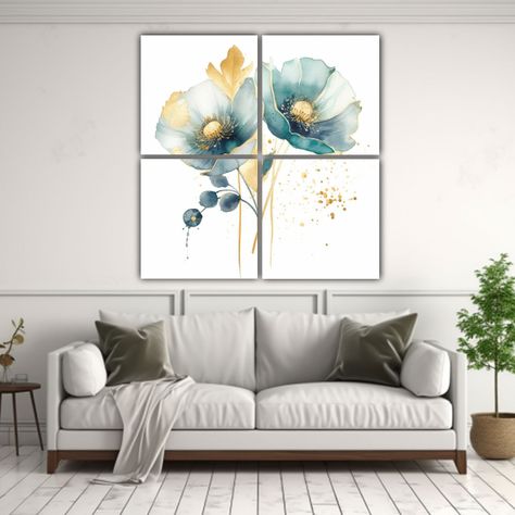 Cuatro Arte Expresión Para Oficina: Semillas De 200x200 Cm-2
