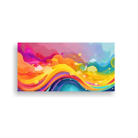 Cuadro Horizontal Vibrante Para Decoración Pride 100x50cm-0