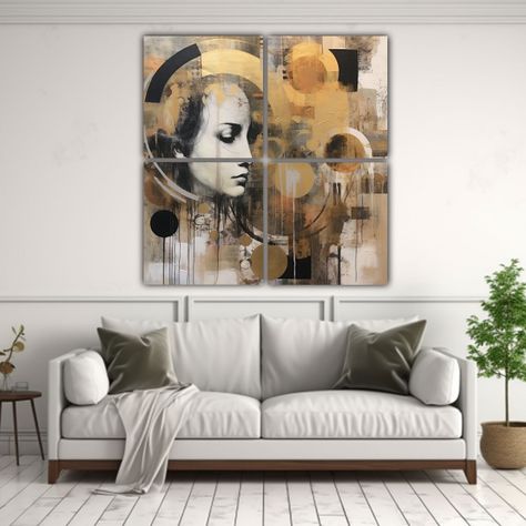 Pinturas Contemporáneas Intrincadas: Un Viaje 100x100 Cm-2