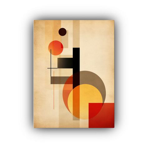 Cuadro Abstracto De Alta Resolución Para Fondo 50x65cm-0