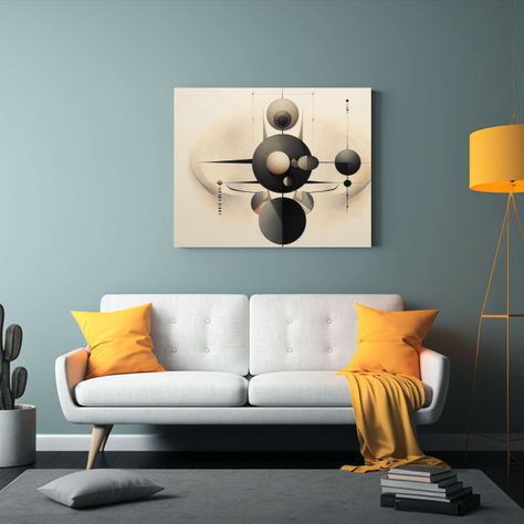 Cuadros Geométricos Para Decorar El Baño 65x50cm-1