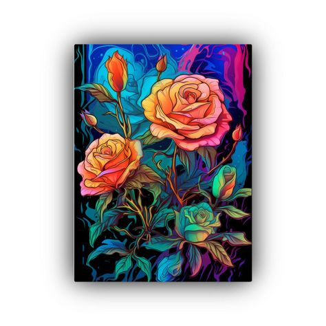 Cuadro Composición Personalidad Con Bordes De 30x40cm-0