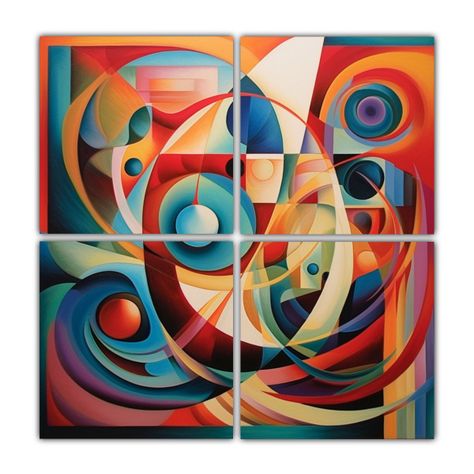 Pintura Al óleo De Formas árabes En Finas 200x200 Cm-0