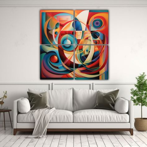 Pintura Al óleo De Formas árabes En Finas 200x200 Cm-2