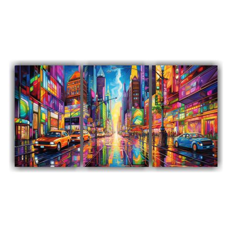 Artes De Pared Modernos Pop Art Lisa Frank Nueva 150x75 Cm-0