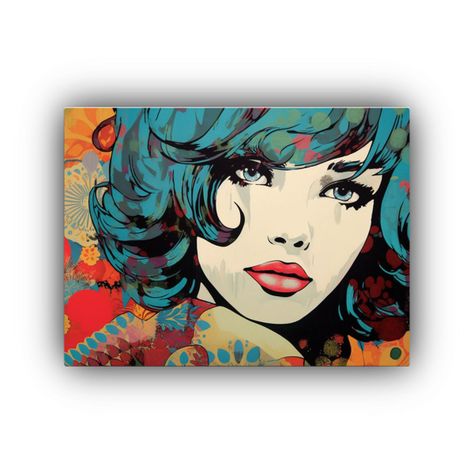Pinturas Decorativas De Mujeres Bellas En Estilo Arte Fallid 60x40cm-0