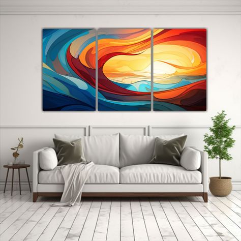 Pinturas Abstractas De Pared Para Sala Diseña 240x120 Cm-2
