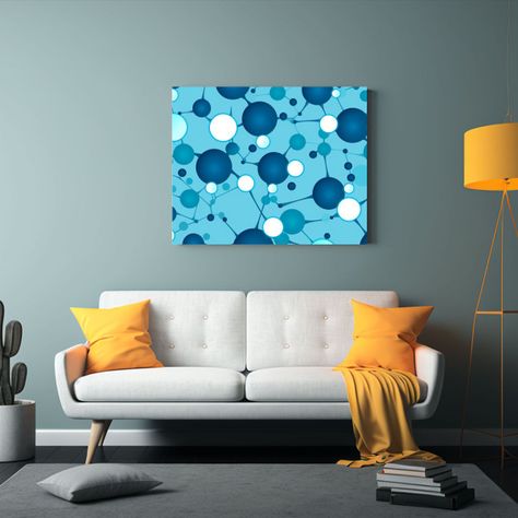 Patrón De Fondo Con Tonos Azules Y Degradado 50x40cm-2