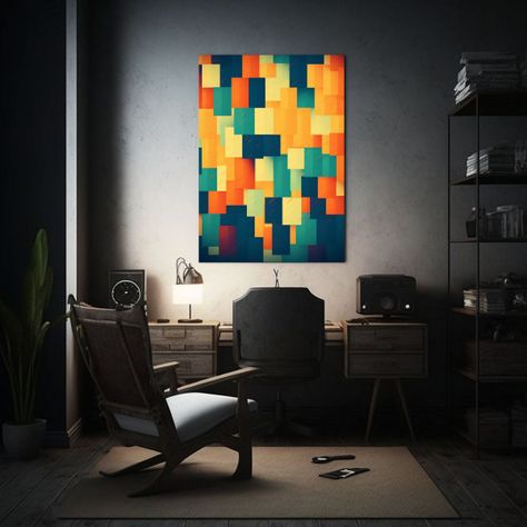 Pintura Decorativa De Pared Con Fondo Retro, 40x50cm-2