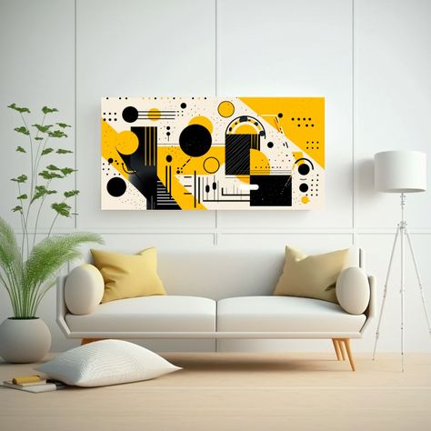 Cuadro Para Cocina Con Formas Geométricas Suaves 100x50cm-2