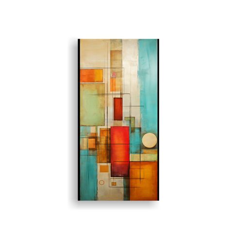 Cuadros Abstractos Texturados De Arte Moderno 70x140cm-0