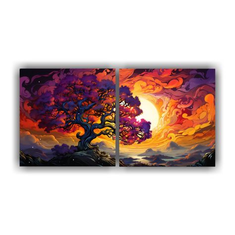 Pinturas Decorativas Set 2 Vanguardia Multicolor 60x30 Cm-0