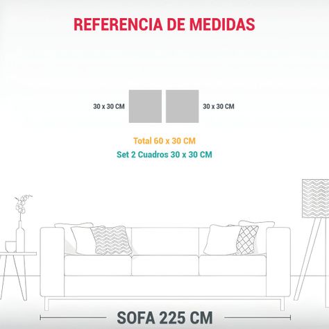 Pinturas Decorativas Set 2 Vanguardia Multicolor 60x30 Cm-1