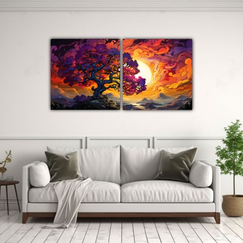 Pinturas Decorativas Set 2 Vanguardia Multicolor 60x30 Cm-2