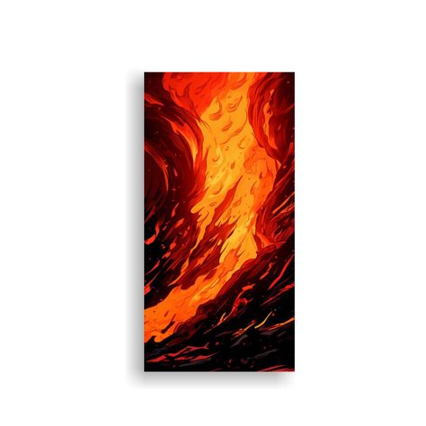 Arte De Pared Estilo Galería: Fuente De Fuego 40x80cm-0