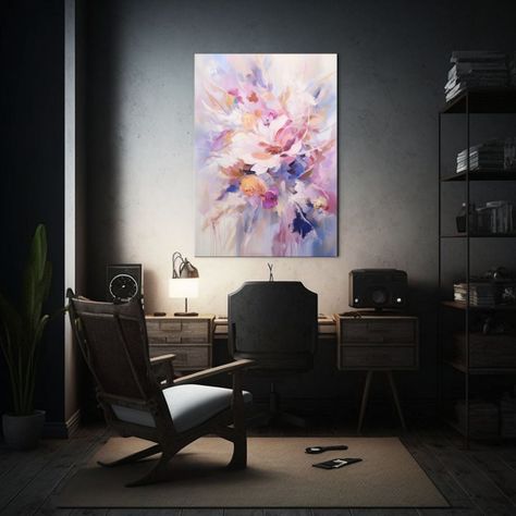 Cuadro De Belleza Natural Con Flores Y Hojas Blancas 40x60cm-2