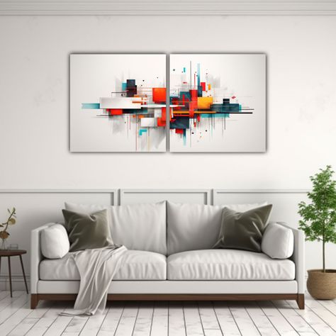 Cuadros Abstractos En Relieve Minimalistas 140x70 Cm-2