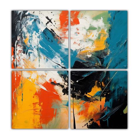 Cuadros Jesús J Abstracto Expresionismo 160x160 Cm-0