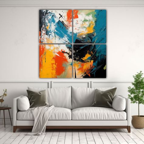 Cuadros Jesús J Abstracto Expresionismo 160x160 Cm-2