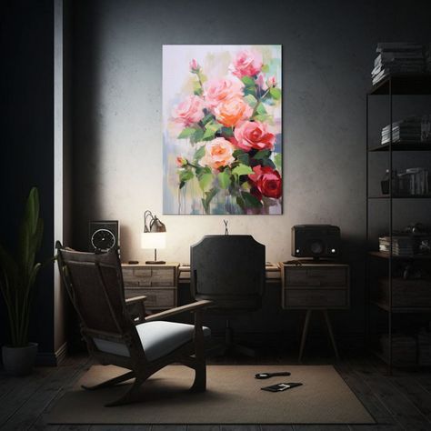 Cuadro De Rosas Para Comedor Variedad De Pinturas 20x30cm-2