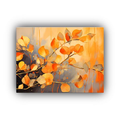 Cuadros De Arte Innovador De Hojas De Eucalipto 45x30cm-0