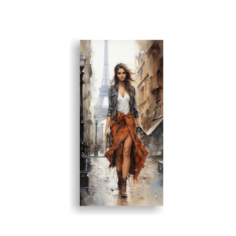Cuadro Decorativo De Joven Pareja Caminando 30x60cm-0