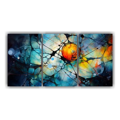 Pintura Decorativa De Baño Tres Artes: Una Obra 180x90 Cm-0