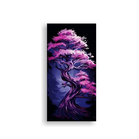 Pintura De Lienzo Decorativo Para Baño Con árbol 50x100cm-0