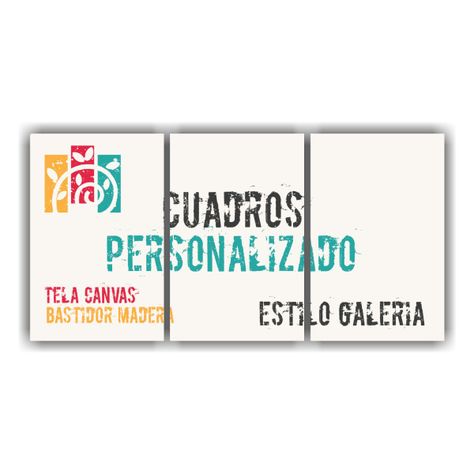 Cuadro Tríptico Personalizado a Medida 60x30 Cm-2
