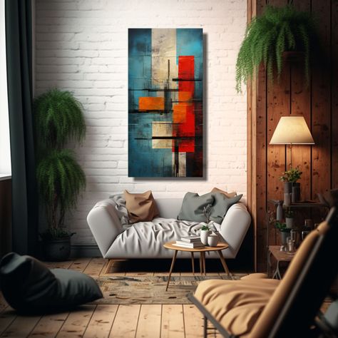 Cuadros Abstractos Con Elegantes Texturas Y Vangua 30x60cm-2