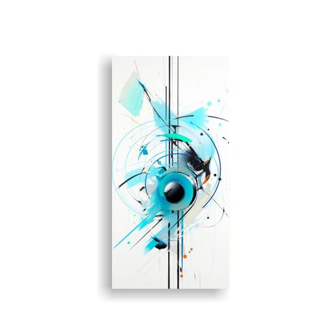 Cuadro Inspiración Vasily Kandinsky Estilo Pintur 40x80cm-0