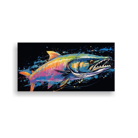 Cuadro Venta Expresividad Tarpon En Colores Ónix  140x70cm-0