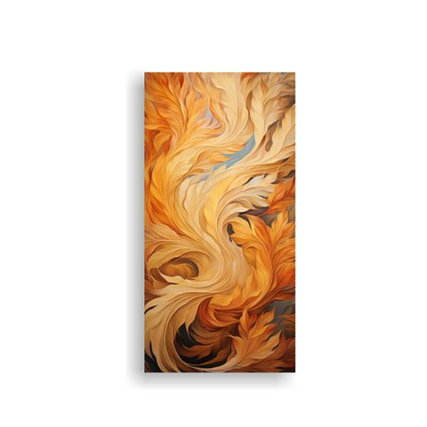 Cuadro Espectacular De Hojas De Otoño En Remolino 80x160cm-0