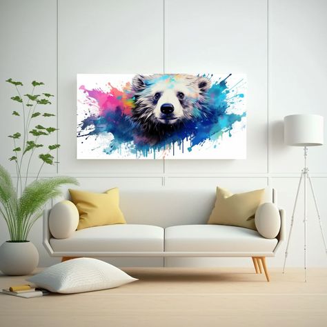 Regalo Impreso De Un Oso Perezoso En Colores 140x70cm-2
