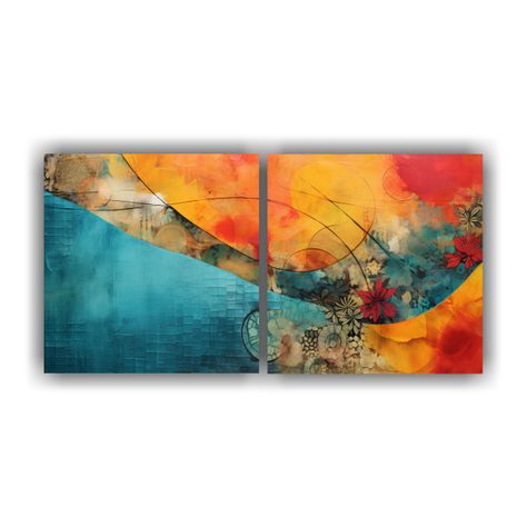 Artes Abstractas Enigmáticas: Collage De 160x80cm-0
