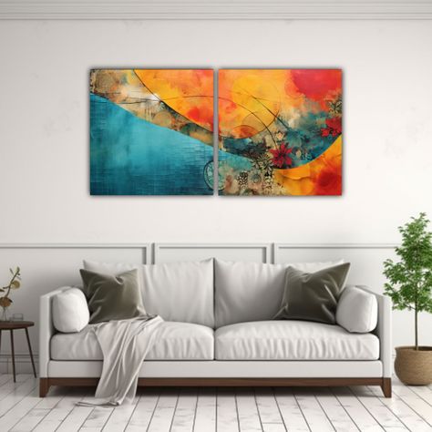 Artes Abstractas Enigmáticas: Collage De 160x80cm-2