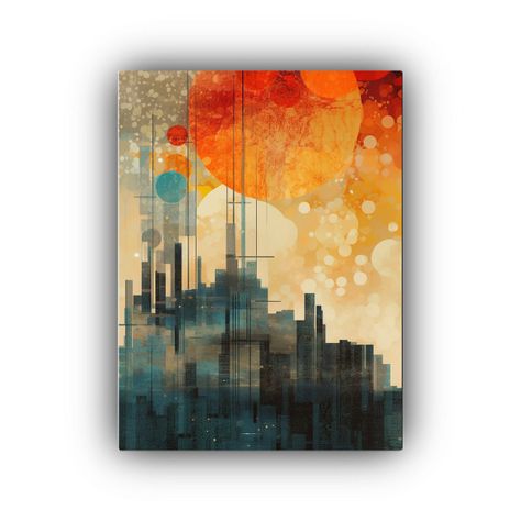 Pinturas Decorativas Interiores De Estilo Cálido 20x30cm-0