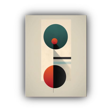Pintura Abstracta Minimalista Para Decoración De Dormitorio 50x75cm-0