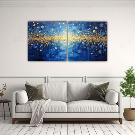 Pinturas Decorativas Estilo Puntillismo Luminoso 140x70 Cm-2