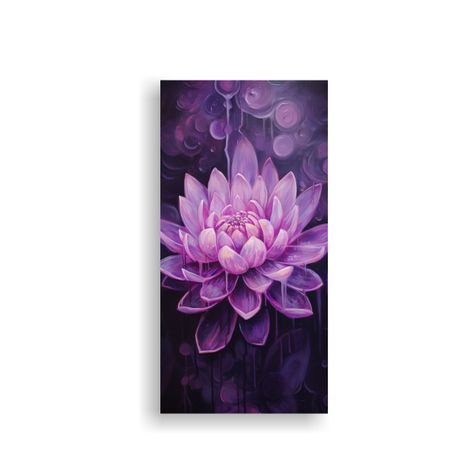 Cuadro Imagen: Lotus Negro Iluminado En Lienzo 80x160cm-0