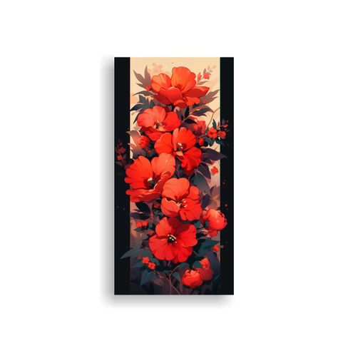 Combinación De Colores Rojo Y Naranja En Estilo N 40x80cm-0