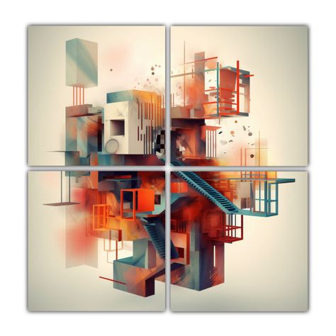 Cuadros Diseño Fantasía Estilizados De Academia 200x200 Cm-0