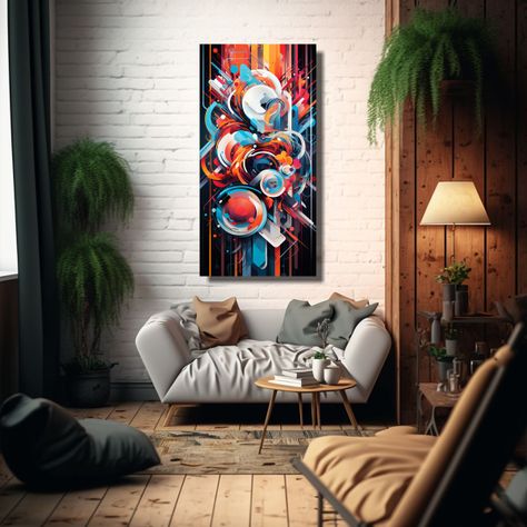 Pinturas Decorativas De Fusión De Patrones 20x40cm-2