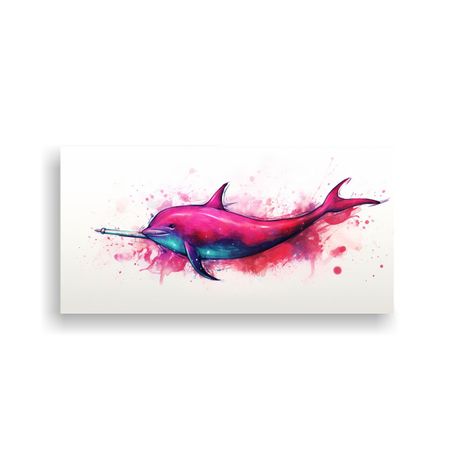 Lienzo Refinado De Narval En Colores Rubí Estilo 80x40cm-0